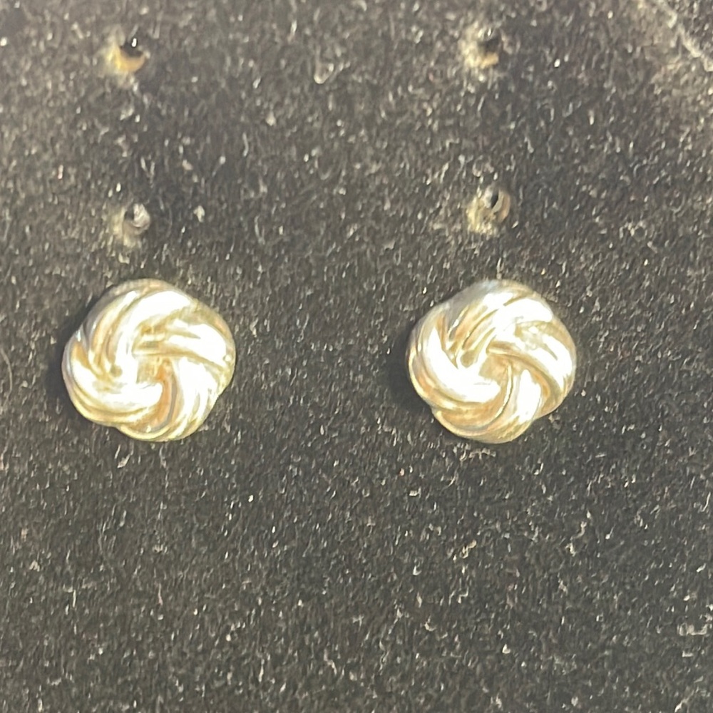 Love Knot Sterling Silver Earrings